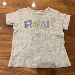 ROARデザイン グレーTシャツ Sサイズ