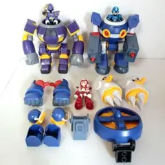 VAVA Mk-II＆ブラウンベア ロックマン消しゴム フィギュア個人塗装品 VAVA Mk-II＆ブラウンベア ロックマン消しゴム フィギュア個人塗装品