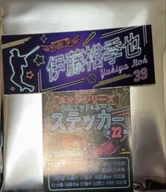 楽天イーグルスEコレ ネオンシリーズシルエット&ネームステッカー 伊藤裕季也