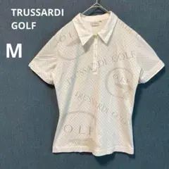TRUSSARDI GOLFトラサルディゴルフ M ロゴ半袖　ポロシャツ　ゴルフ