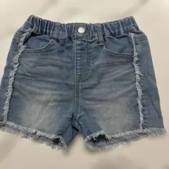 デニムショートパンツ サイズ110 フリンジ付き