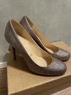 christian Louboutin グリッターパンプス