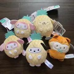 サンリオ フルーツきぐるみマスコット パイン きつね　ナムコ