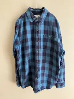 古着　BLUE MOUNTAIN　フランネルシャツ　M
