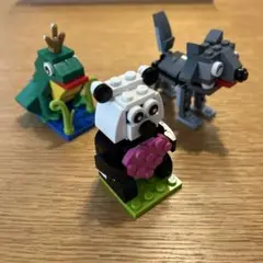 LEGO バレンタインパンダ　カエル　オオカミ ミニモデルシリーズ３個セット