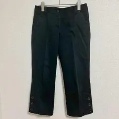 ELLE PLANETE エルプラネット クロップドパンツ ブラック サイズ36