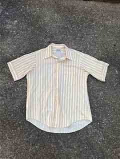 70s VAN HEUSEN 半袖シャツ ストライプ パジャマシャツ 開襟