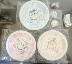 ちいかわ くら寿司 寿司皿 3枚セット＋おまけ付き ちいかわ ハチワレ うさぎ