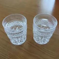 クリスタルガラス カットグラス 2個セット