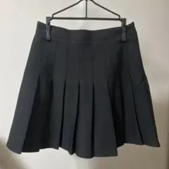 黒 プリーツスカート ミニースカート　ジッパー式