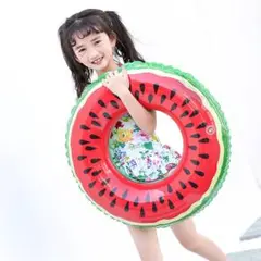 SALE【24H発送】 スイカ 浮き輪 80 海 プール 10〜15歳 うきわ