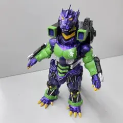 メカゴジラ エヴァ塗装強化　エヴァンゲリオン 2号機　アスカ ソフビ ムービーモンスターシリーズ 3式機龍(2003)重武装型エヴァ2