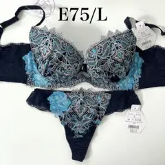 【SALE】E75/L 定価6820円【ジュエリー】 ブラジャー&ショーツ NV