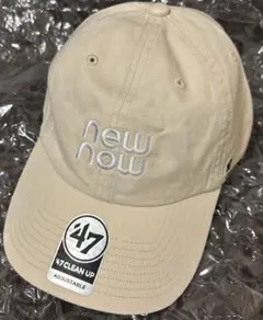 newnow　47 キャップ　ベージュ　新品未使用 47 クリーンナップ ニューヨーク・ヤンキース カーキ × ベージュ