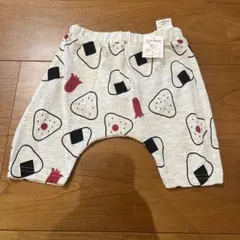 おにぎり柄 ハーフパンツ　80