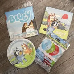 【子供に大人気】ブルーイパーティー4点セット