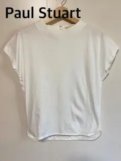 Paul Stuart ポールスチュアート　ホワイト Tシャツ　フレンチスリーブ