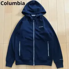 Columbia コロンビア　ジップパーカー　ネイビー　Mサイズ