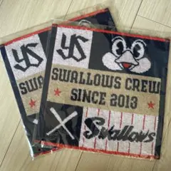 ヤクルトスワローズ2023 CREW タオルハンカチ×2枚