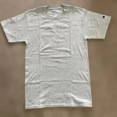 【美品】Champion Authentic グレー無地ワンポイントTシャツ S
