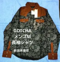 GOTCHA ガッチャ 長袖シャツ ウエスタン風 メンズМ ペイズリー柄