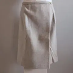 ヘリンボーン ミニスカート　アイボリー　日本製