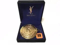 イヴサンローラン YSL ブローチ ロゴ レリーフ アンティーク