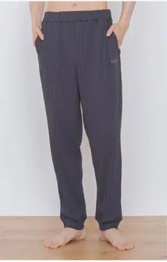 ストライプダークグレー ワークパンツ