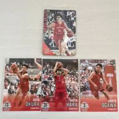 Bリーグ AKATSUKI JAPAN千葉ジェッツ　原修太　　BBMカード計４枚