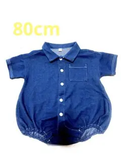 デニム風ロンパース♡80cm