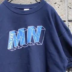 NBA ミネソタ ティンバーウルブズ マスコット入り XLサイズ 古着 Tシャツ