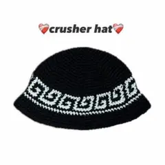 クラッシャーハット クロシェハット ハンドメイド ハンドメイド