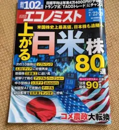 週刊エコノミスト　上がる日米株80選 2025年7月22日-29日