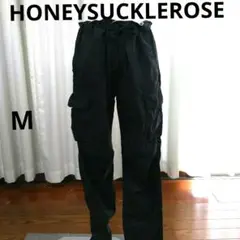 HONEYSUCKLEROSE カーゴパンツ 黒 メンズ ドローストリング141