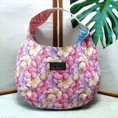 ワンハンドルバッグ❤️ハイビスカス