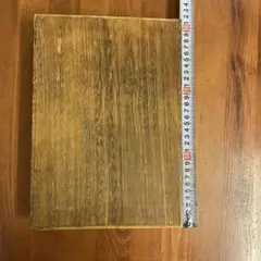 木製 二つに分かれた収納ボックス 約23cm x 34cm
