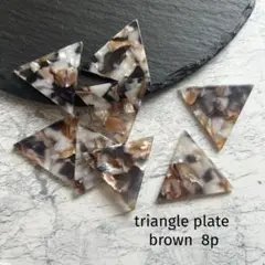 triangle plate brown
