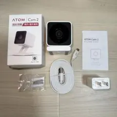 【新品未開封】ATOM Cam 2 2台セット ATOM Cam 2 (アトムカム ツー) - 完全防水・防塵＋カラーナイト