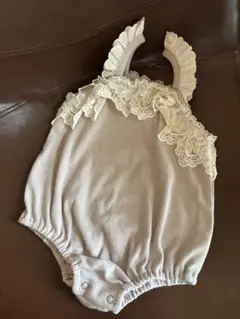 BEBE HOLIC lace rompers M ピンク