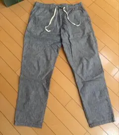 メンズパンツ　夏コーデ　リネン