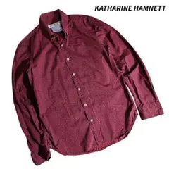 KATHARINE HAMNETT 総柄 コットン 長袖シャツ 68934