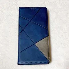 Aquos wish2 スマホケース 手帳型　ネイビー　カード収納
