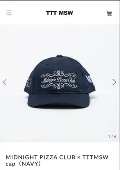 MIDNIGHT PIZZA CLUB × TTTMSW cap（NAVY） m54832413832_1.jpg?1734647543