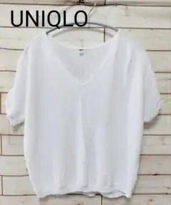 ユニクロ UNIQLO カットソー 半袖 トップス ホワイト おしゃれ 夏