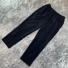 IKKA LOUNGE テーパードパンツ カジュアル 厚手 ブラック レディスM