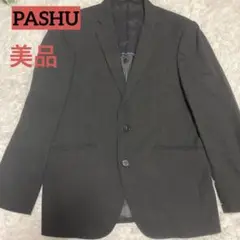 【美品】PASHUBLACKストライプスーツ パンツ2枚 洋服の青山 T165