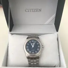 【動作品】CITIZEN シチズン エクシード エコドライブ ブルー文字盤