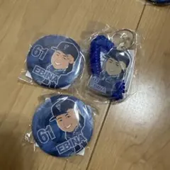 蝦名達夫　缶バッジ　ベイスターズガチャ