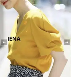 ＊美品＊イエナ セーヌタックスリーブプルオーバー Vネック IENA イエロー