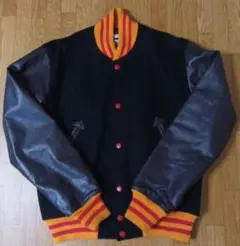 SWAGGER スワッガー スタジャン swagger スワッガー 袖レザー ジップアップ ウールスタジャン